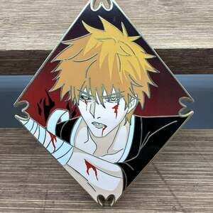 Diamond Collection Bleach Ichigo Kurosaki Hard Enamel Pin Open Edition Rare Gold